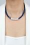 Blue Crystal Zircon Detail Necklace - 3