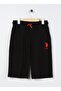 Tie Waist Standard Black Boy Shorts Gunderıy023
