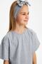 Girl's Cotton Combed Cotton, Anti-Slip, Anti-Sweat, Ultra Light Flexible Hair Band with Bow Tie Bandana - 4