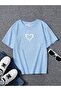 Little Heart Printed Oversize Children's T-shirt