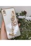 حافظة Redmi 9a المتوافقة مع الزهور والأحجار واللؤلؤ والليزر