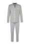 Gri Regular Fit Üst Biye Detaylı Örme Pijama Takımı TMNAW22PT1073 - 7