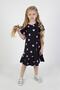 Girl's Below Knee Polka Dot Lycra Combed Cotton Dress - 5
