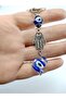 Evil Eye Bead Keychain Handmade Twist Glass Gift Accessory