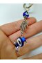 Evil Eye Bead Keychain Handmade Twist Glass Gift Accessory - 5