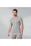 Pack of 6 Men's Gray Undershirt Tank Top Round Neck 113