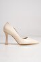 Kanger Beige Patent Leather Stiletto Goblet Heeled Shoes - 2