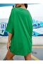 Green Heart Printed Oversize T-shirt - 3