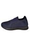 Navy Blue Knitwear Men's Casual Sneakers - 5