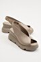 Elpidio Women's Leather Sandals Ice Gray - 5
