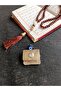Mini Baby Cevşeni Prayer Pendant Amulet Genuine Leather Handmade Quadrilateral