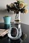 O Letter Laser Cut Non-Removable Glass Cup-Candle Holder-Pen Holder-Suitable for Use as a Mini Vase 1 Pc