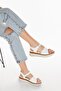Inner and Outer Genuine Leather Orthopedic Comfort Sole Women's Sandals