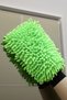 1Pc Green Pasta Microfiber Cleaning Double Sides Glove Mop And Car Washing Drying Glove Mop