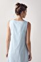 Blue Woven Cotton Maternity Maternity Nightgown and Dressing Gown Set - 5