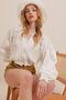 Vanilla Crew Neck Ajrulu Sleeves Scalloped Crop Knitwear Cardigan Alc-X10077 - 4