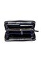 Seville Leather Women's Wallet Flb15 Navy Blue - 4