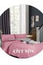 Easy Iron-160x200-Double Duvet Cover Set (GREY EPRAPED SHEET QUILT COVER DUVET COVER) Pink - 2