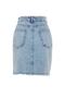 Light Blue Ripped Mini Denim Skirt Twoss23Et00287 - 7