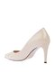 Beige Patent Leather Women's Classic Heeled Shoes WMN004 - 3