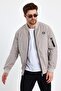 Men's Beige Transitional Jacket - 4