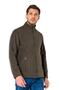 Men's Polar Fleece Jacket, Khaki -99E425- with Pockets, Zipper, Outdoor - 2