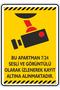 15X20Cm/Phosphorescent Composite/This Apartment Has Security Camera Warning/V1