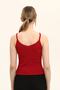 Women's Burgundy Colored Strap Buckle Detailed Knitted Blouse - 8