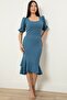 Watermelon Sleeve Skirt Flounce Short Dress 13422 - 5