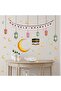 Ramadan Welcome Lamp Moon And Star Ornaments Decorative Glass And Wall Sticker Set - 4