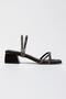 Stone Embroidered Short Stylish Heeled Evening Dress Shoes - 2