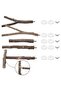 5 Pieces Natural Wooden Bird Perches for Parrot - Wooden Bird Parrot Stand - 3