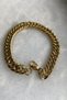 Gold Yellow Color Stainless Steel Thick Knitted Chain Bracelet Men Women - 4