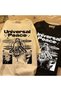 Universal Peace Patterned White Colored Unisex Oversize Printed T-shirt - 2