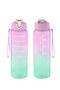 Single 750ml Water Bottle with Motivational Sticker, Water Bottle with Straw, Tritan Gym Water Bottle - 2