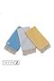 Set of 3 Peshtemal Beach Towels, 100% Cotton, Xxl 100x180cm, Marmaris, Yellow-grey-blue - 4