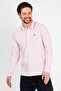 Long Sleeve Pink Men's Polo Neck T-shirt - 2
