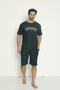 Ribbed Oversize Men's Capri Set