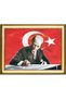 Figurative Series-f44 Woven Tapestry Fabric-tatürk Portrait