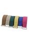 Pink 250 Cm Yoga Belt with Cotton Woven Adjustment Buckle - 3