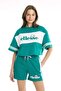 Women's Green Shorts Cf006-Grn - 2
