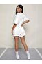 Plus Size Usa Basketball Printed Summer Bottom Top Oversize T-Shirt Shorts Set - 2