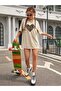 Leopard Printed Beige Oversize T-shirt - 2