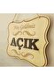Open Closed Written Sheet Wood Embossing Shop Door Diversion . - 4