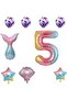 5 Year Old Rainbow Mermaid Balloons Birthday Party Supplies Birthday Party Decorations - 4