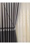 Black Color Curtain Tulle Gathering Rope Cord Curtain Ceiling Braçol Ceiling Tactical Curtain Rope