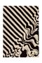 Mira 1233 Black Beige Abstract Pattern Printed Woven Base Carpet
