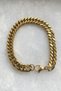 Gold Yellow Color Stainless Steel Thick Knitted Chain Bracelet Men Women - 7