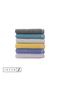 Set of 3 Peshtemal Beach Towels, 100% Cotton, Xxl 100x180cm, Marmaris, Yellow-grey-blue - 5