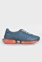 Women's Blue Genuine Natural Leather Sneakers
